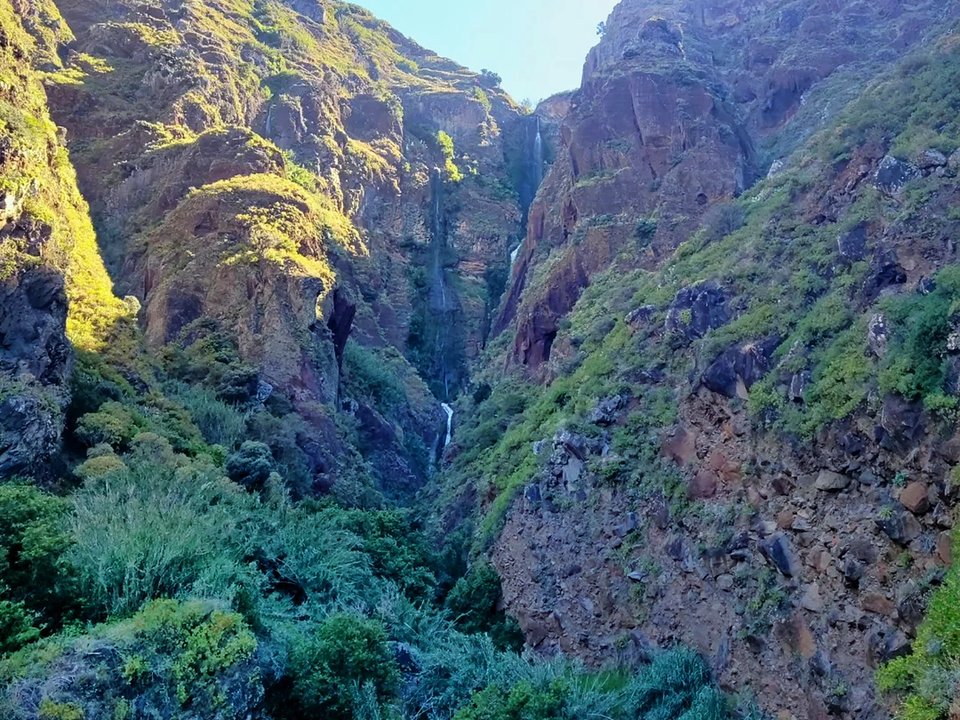 Stunning ocean views and coastal farmland clinging to the cliffs above Fajã da Ovelha